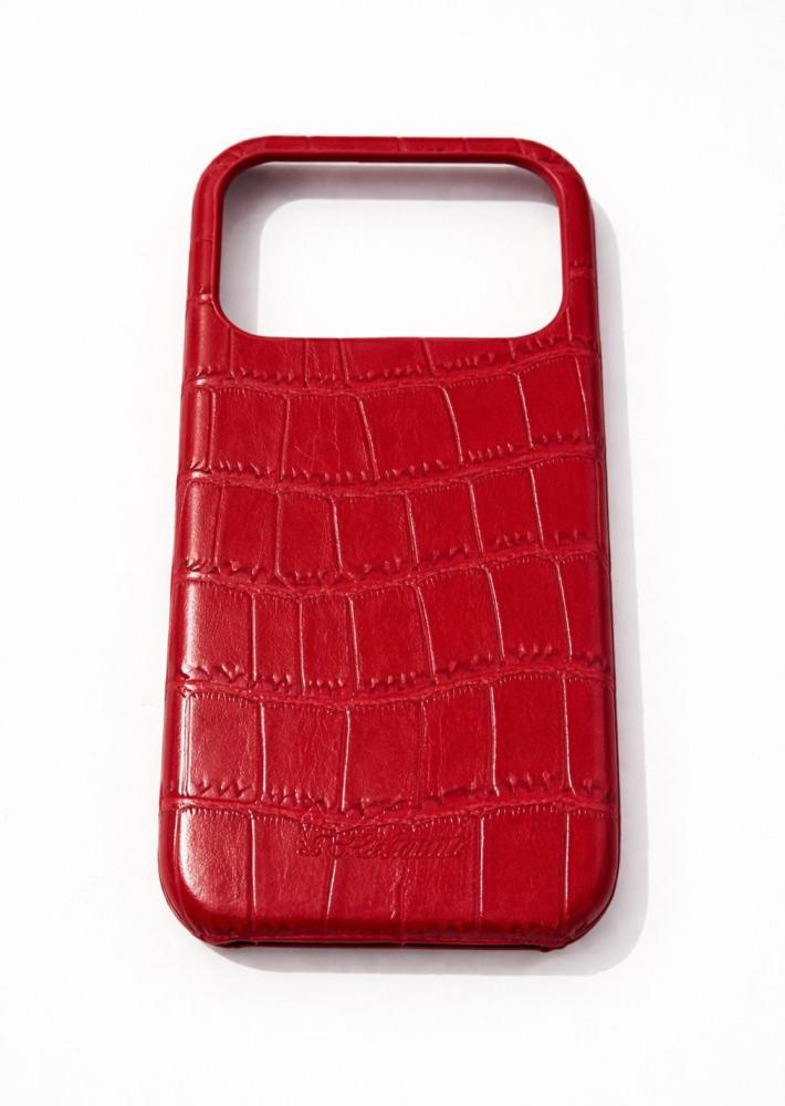 Embossed Croc Leather iPhone Case Felinah line