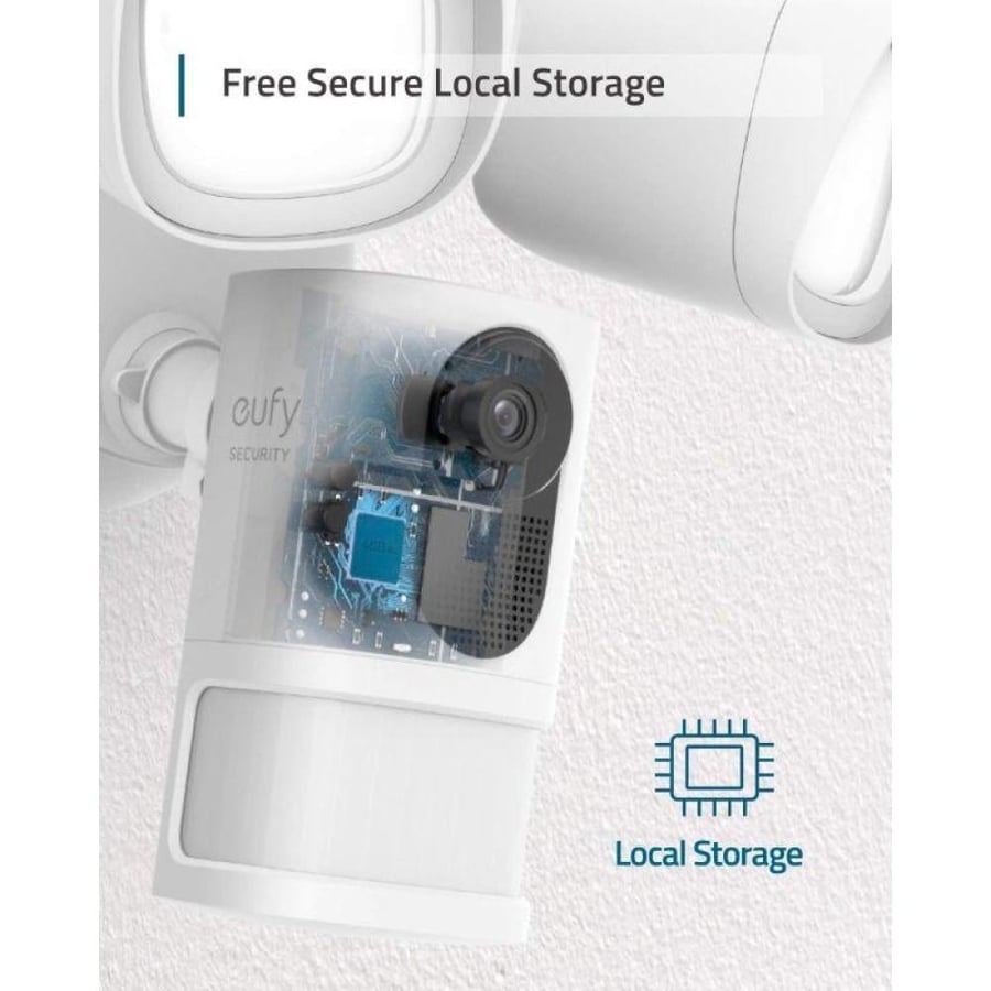 Eufy Security Camera with Torch - 1080p - White