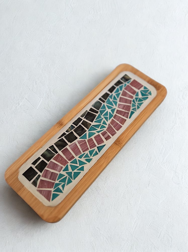 Dark Modern tray - 25.5x9.5 cm