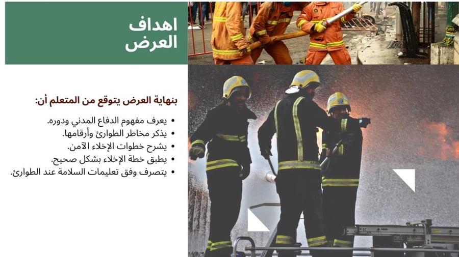 بوربوينت اليوم العالمي لدفاع المدني 1447 ه