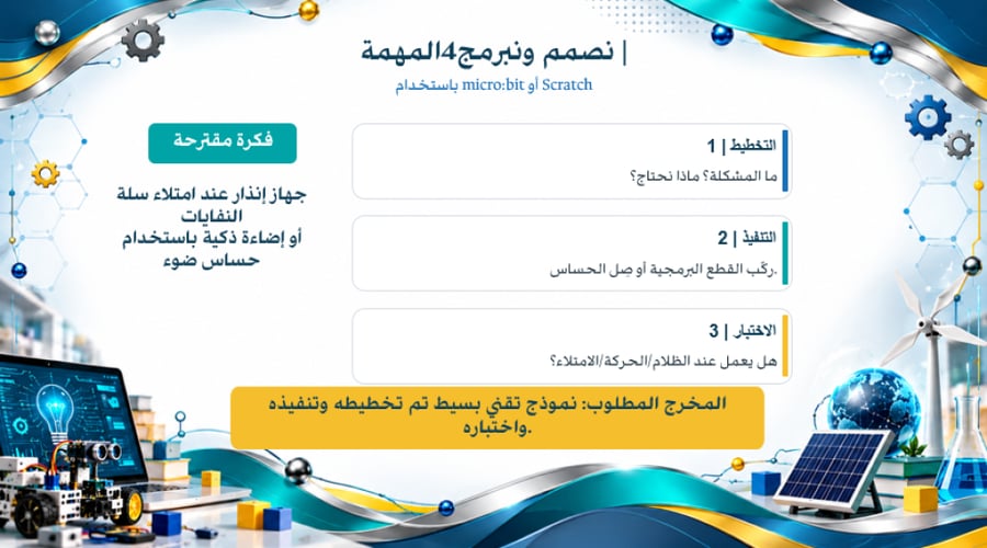 مجال العلوم والتقنية (تطبيقات ستيم ) المرحلة المتوسطة