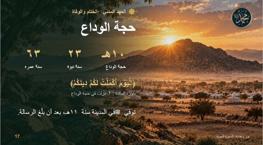 عرض تقديمي ( السيرة النبوية ) لجميع المراحل