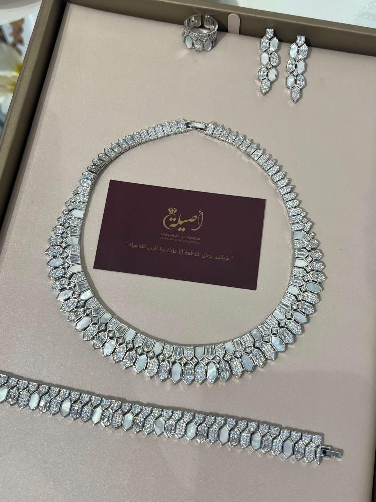طقم بولغاري فضي
