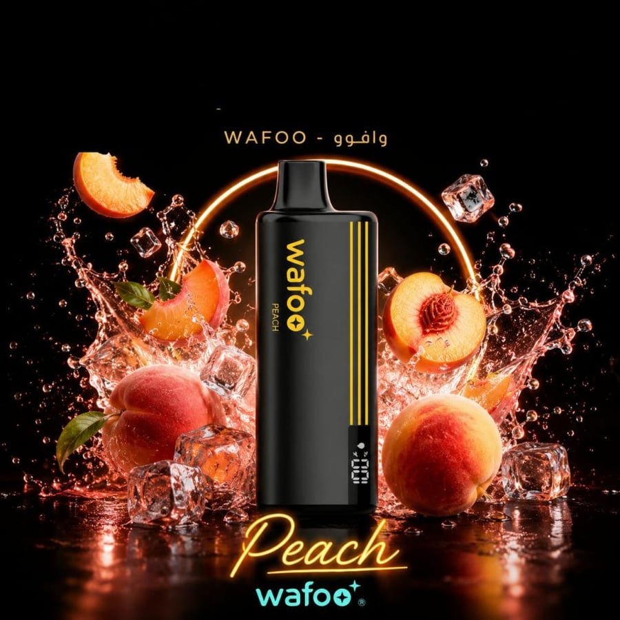 فيب سحبة وافو 16 ألف موشة نكهة خوخ - WAFOO 16000 Puffs Peach