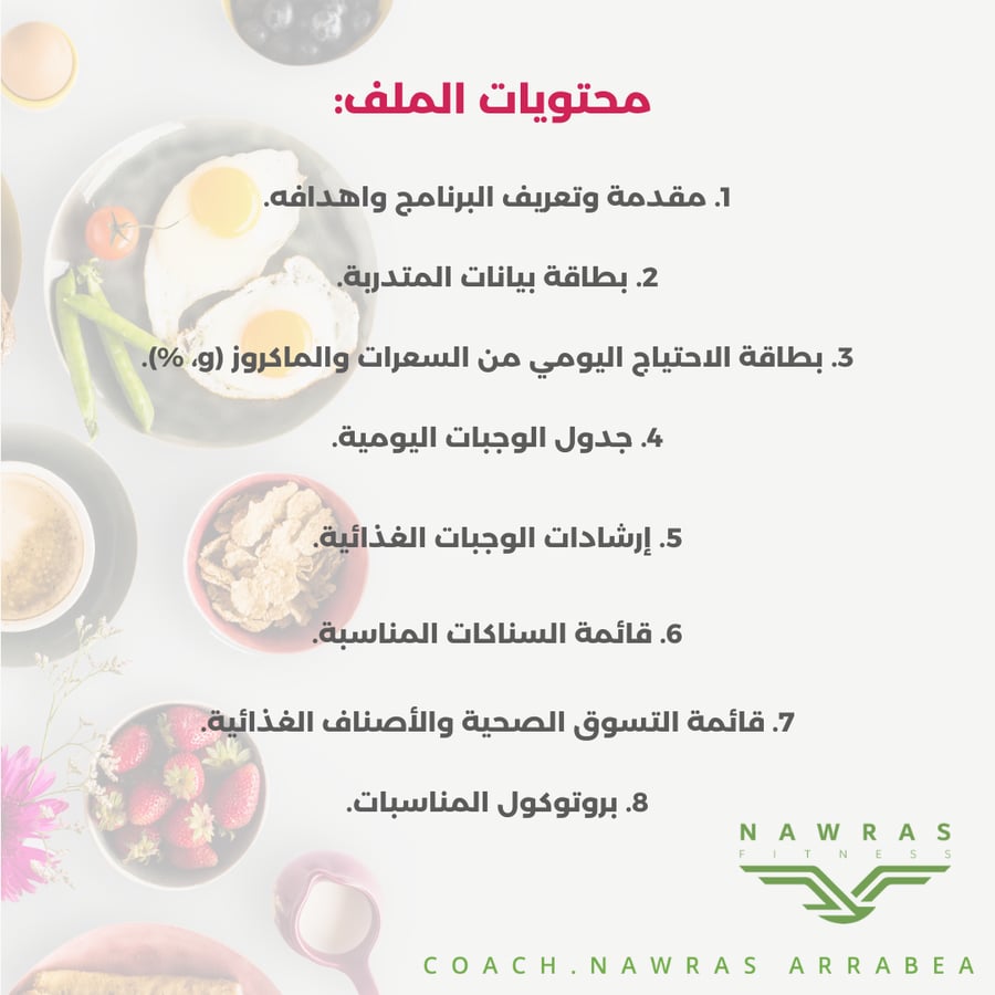 نظام غذائي لخسارة الوزن- تنشيف (1300 سعرة)