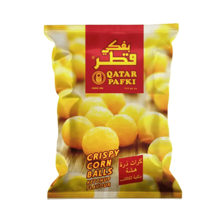 بفكي قطر كرات ذرة بنكهة الكاتشب 80 جرام
