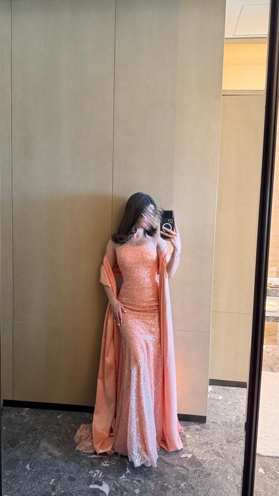Peach Coral Mermaid