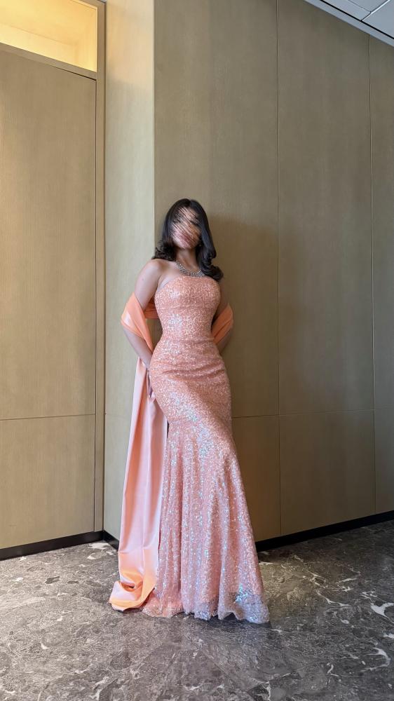 Peach Coral Mermaid