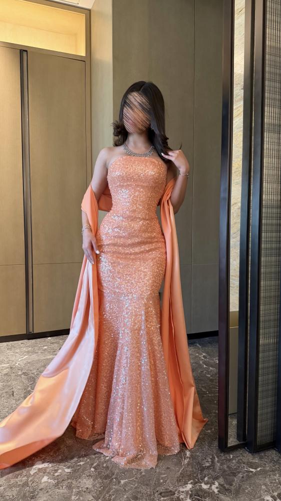 Peach Coral Mermaid