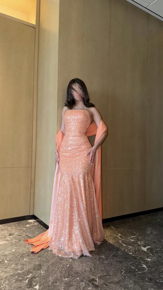 Peach Coral Mermaid