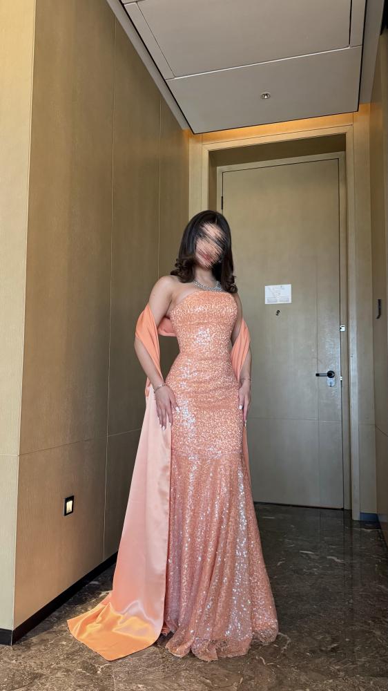 Peach Coral Mermaid