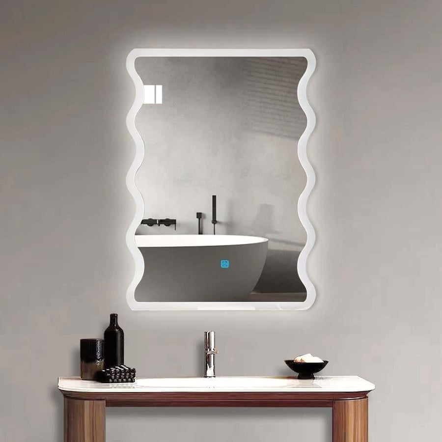 مراية مموجة ليد LED ثلاثة الوان 80x60