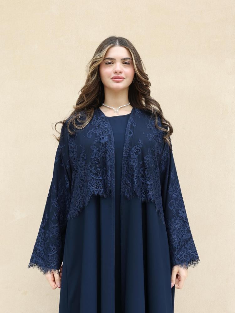 NAVY LACE