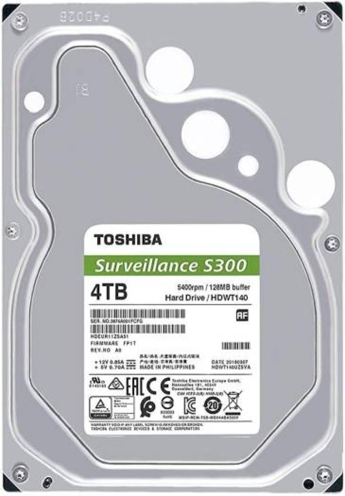 هاردسك كاميرات مراقبة توشيبا 4 تيرا Toshiba S300 Surveillance HDW