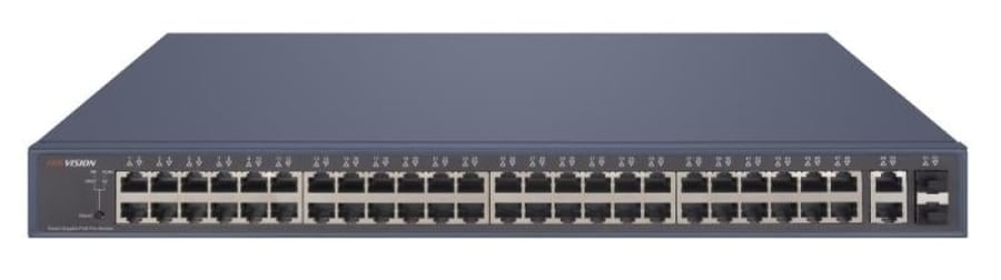 سويتش شبكات هيكفيجن ذكي مُدار Hikvision DS-3E1552P-SI بـ 48 منفذ PoE جيجابت + 4 منافذ SFP