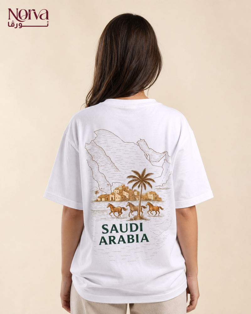 تيشيرت اليوم الوطني السعودي 96 من نورڤا