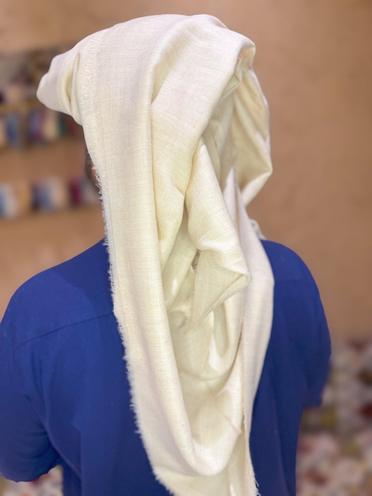 شال  سوبر باشمينا سادة مقاس 58