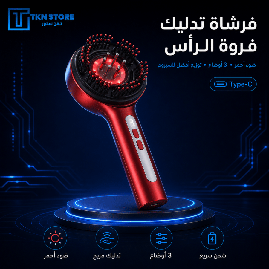 فرشاة العناية المكثفة بفروة الرأس ( جلسة انبات )