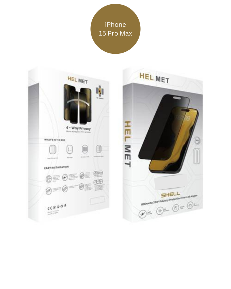 Helmet Privacy Protection Sticker 360 - iPhone 15 Pro Max