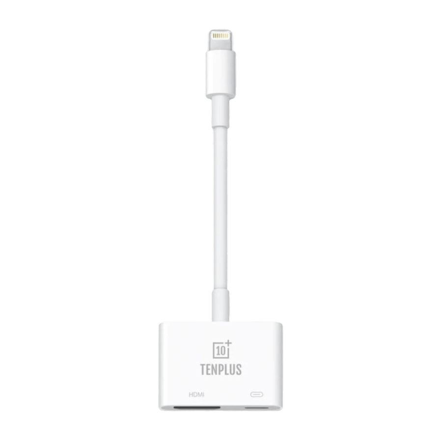 Tembles Lightning to Lightning+ HDMI - White