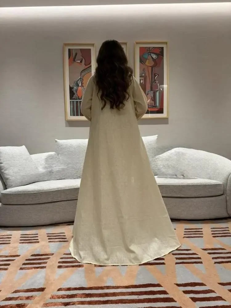 The Eid jumpsuit is long and modest.
