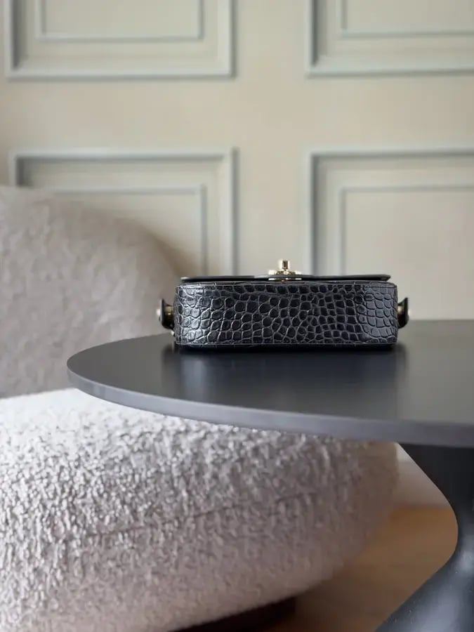 حقيبة Chanel Kelly / Mini Shopping Bag (Crocodile-Embossed Leather)