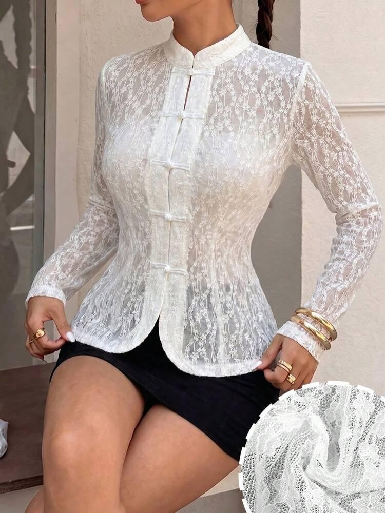بلوزة سهرة دانتيل