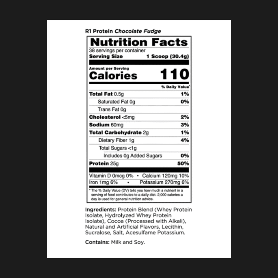 rule 1 whey protein - وقت الدايت