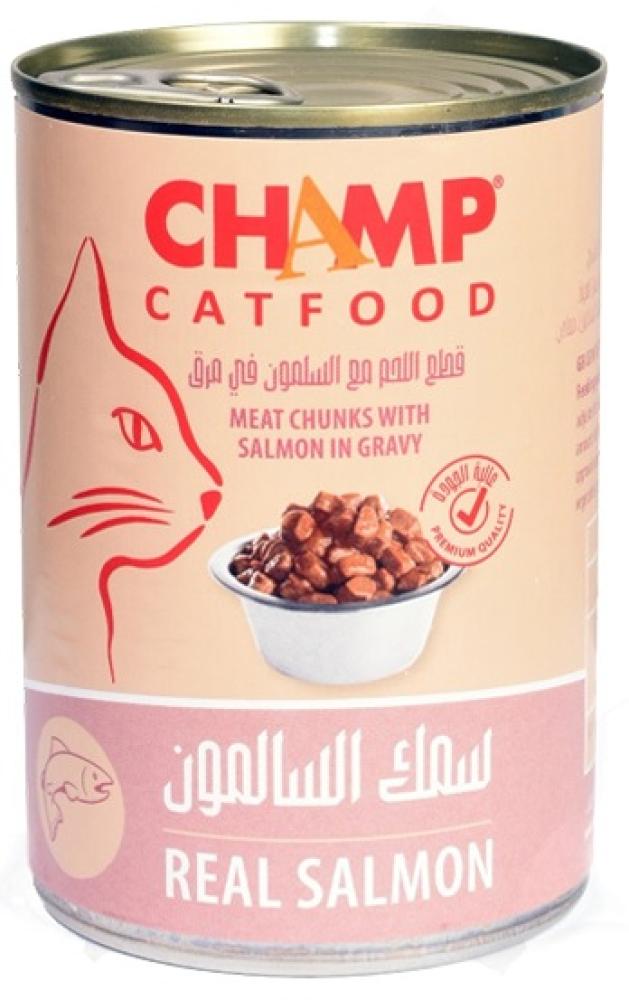 شامب -  معلبات سلمون للقطط 415g