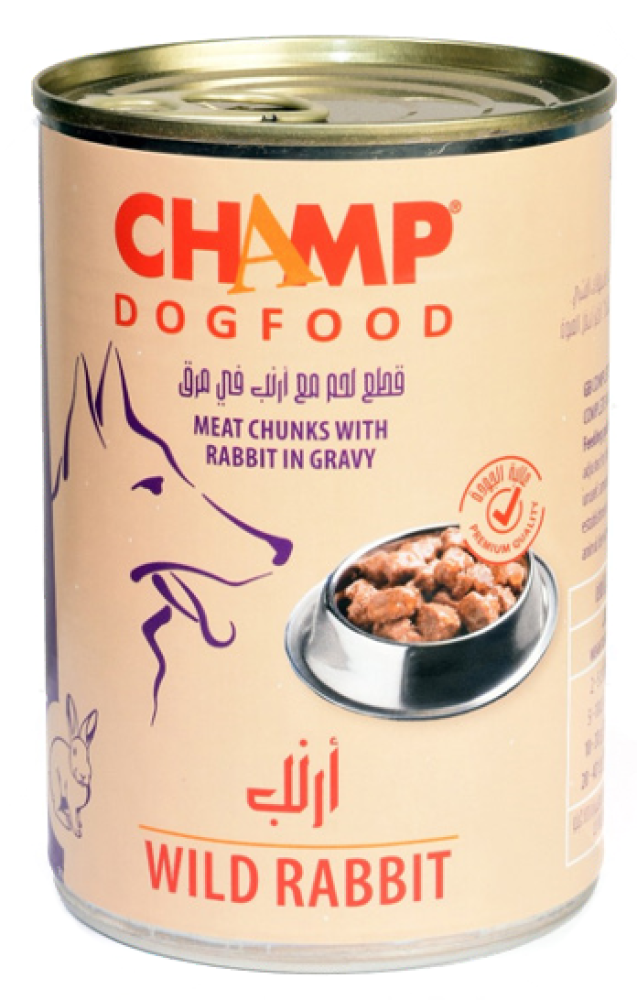 شامب -  معلبات ارنب للكلاب 415g