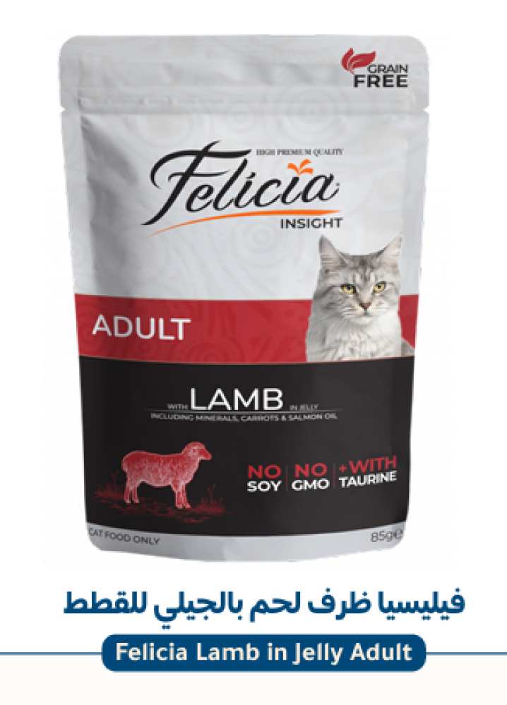 فيليسيا - ظرف لحم بالجيلي للقطط 85g