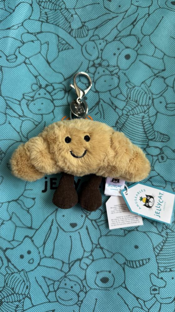 JellyCat Amuseables Croissant Bag Charm