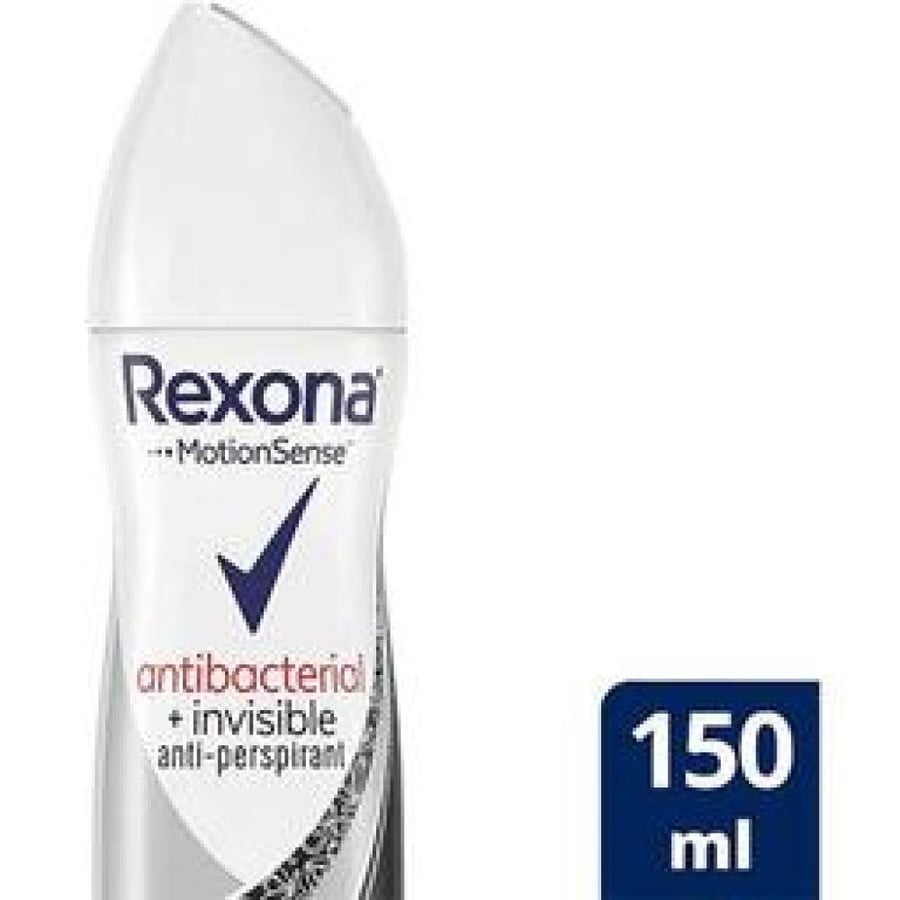رذاذ مزيل العرق ركسونا إنفISIBLE بلاك و وايت 150 مل Rexona