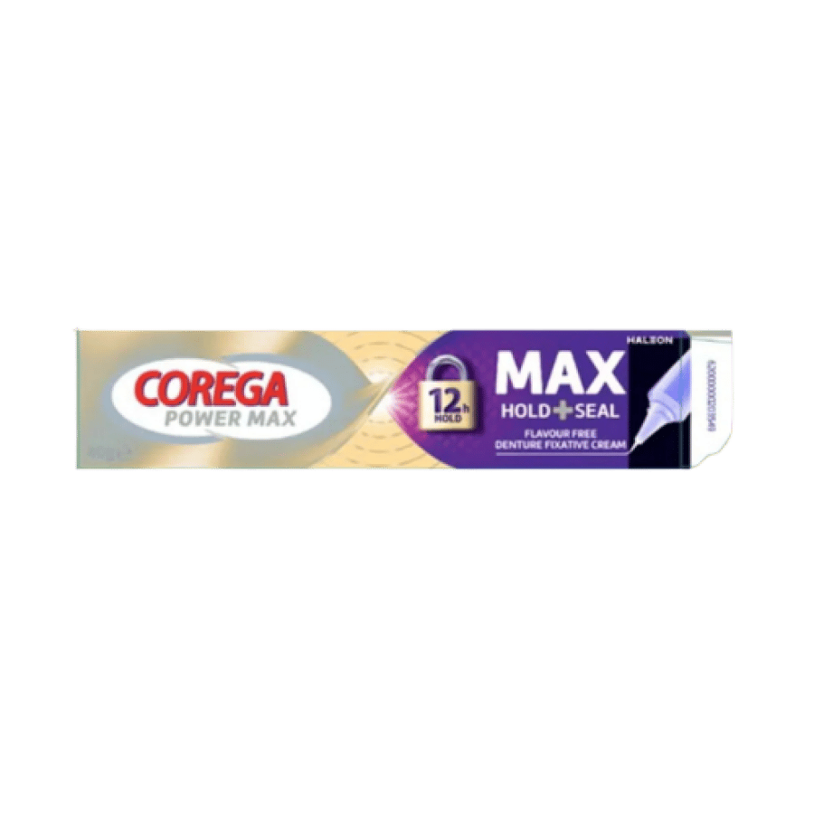لاصق أطقم الأسنان كورغا 40 جرام قوة قصوى تثبيت + ختم Corega