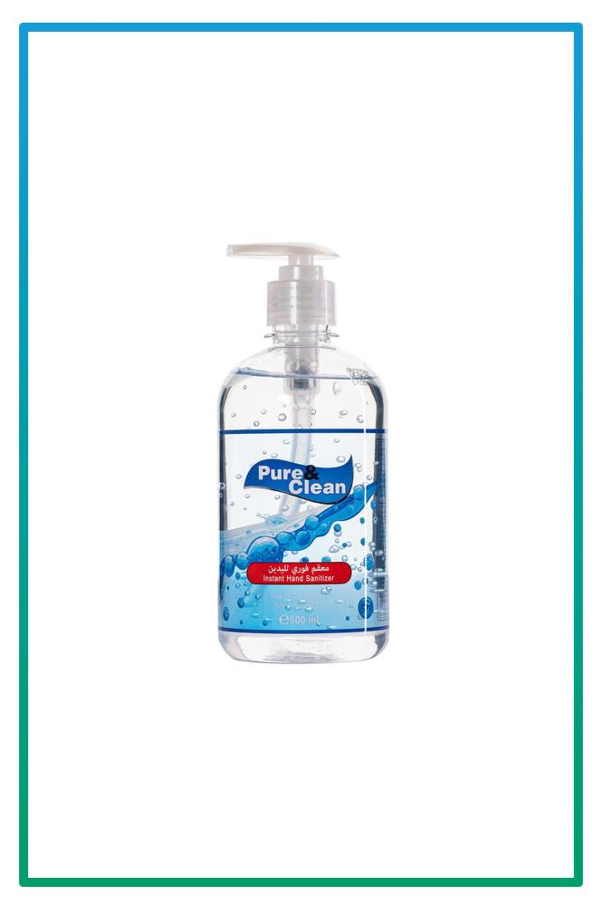 معقم يد جل 500 مل من  pure&clean
