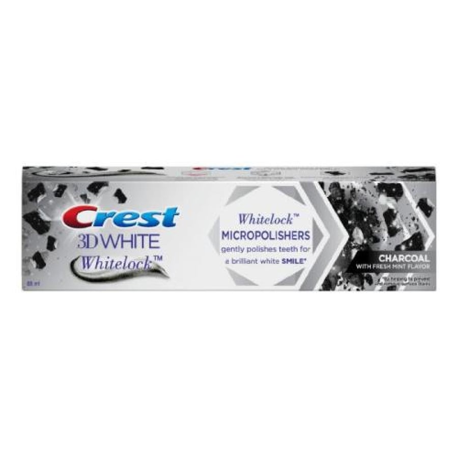 معجون أسنان كرست 3 دي بياض وايت لوك مع مايكرو بوليشرز 88 مل بالفحم Crest