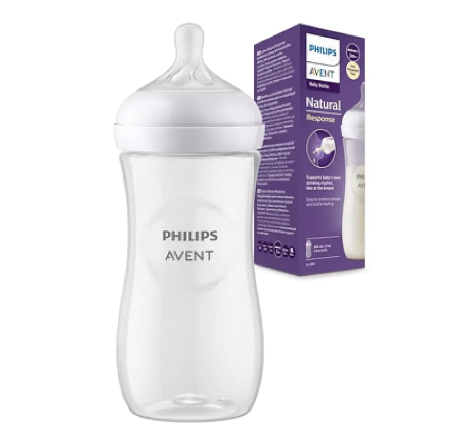 فيليبس افنت زجاجة رضاعة طبيعية 330 مل X1 (SCY906/01) بلاستيك Philips Avent