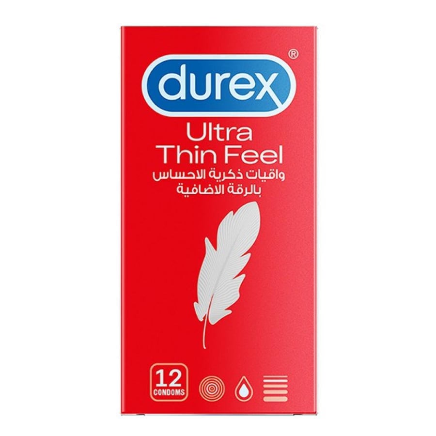 ديوركس واقي ذكري 12 قطعة الترا ثنائي الفيل Durex
