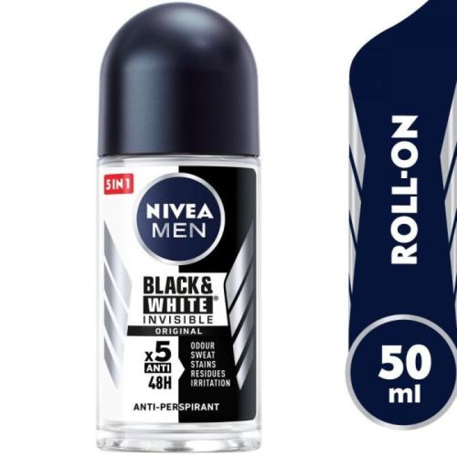 مزيل عرق رول 50 مل بلاك&وايت للرجال NIVEA