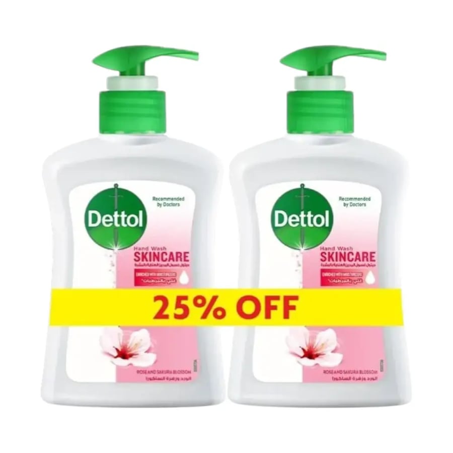 غسول يدين ديتول 200 مل للعناية بالبشرة 2 في 1 Dettol