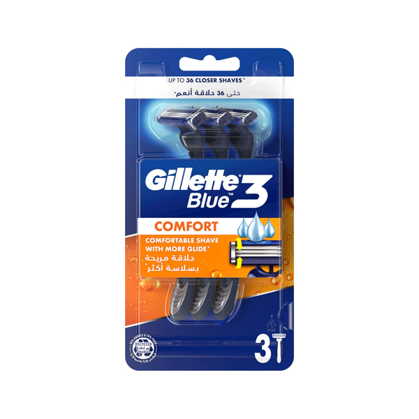 جيليت أمواس حلاقة بلو 3 كومفورت (الحبة) Gillette