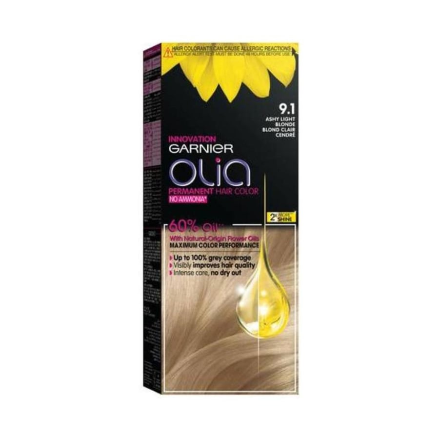 Garnier Olia dye free from ammonia 9.1 light blonde gray