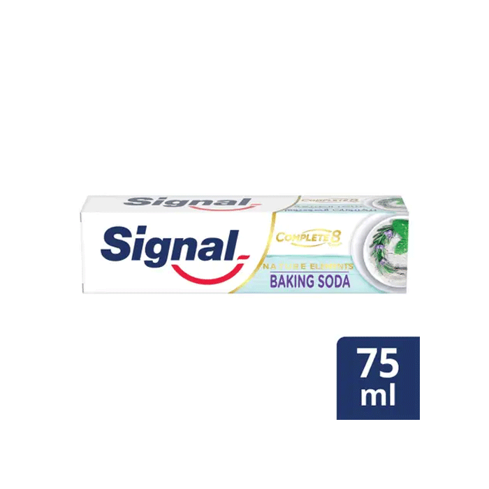 معجون أسنان  75 مل كومبليت 8 بيكربونات الصوديوم وإكليل الجبل Signal