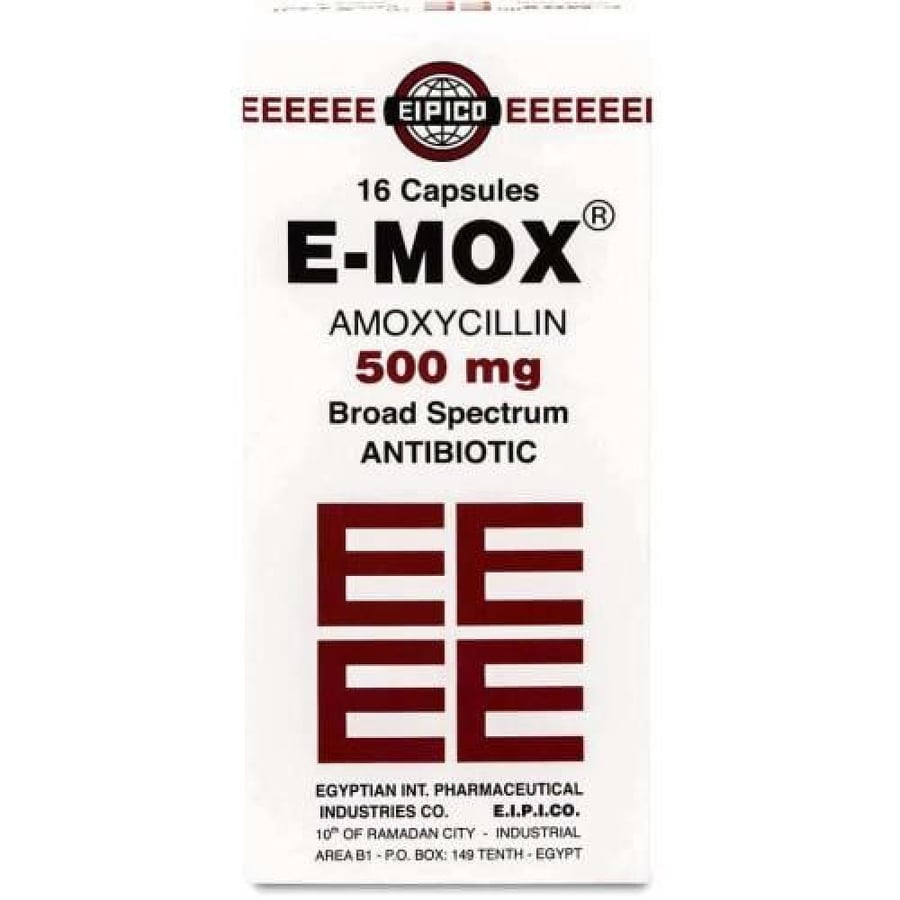 إي موكس 500 ملغ 16 كبسولة E MOX