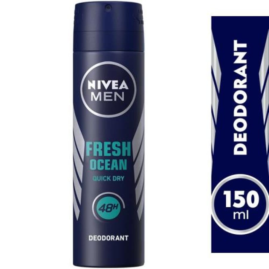 مزيل عرق بخاخ 150 مل فرش اوشن للرجال NIVEA