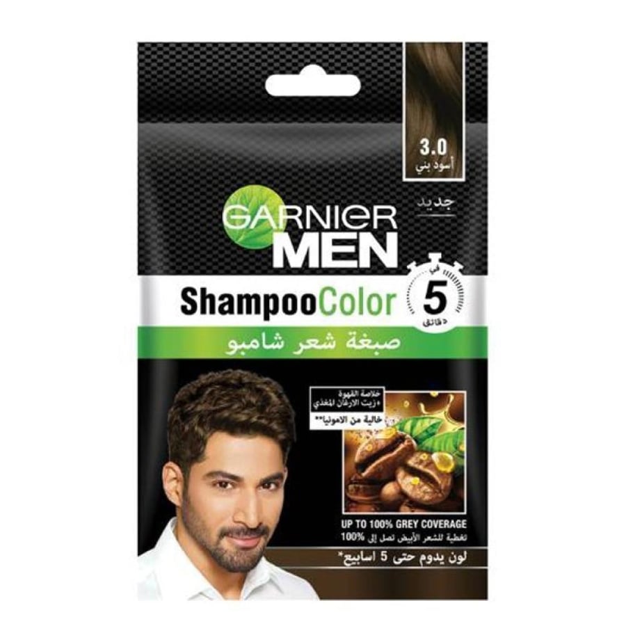شامبو صبغة غارنييه 20 مل للرجال 3.0 أسود بني Garnier