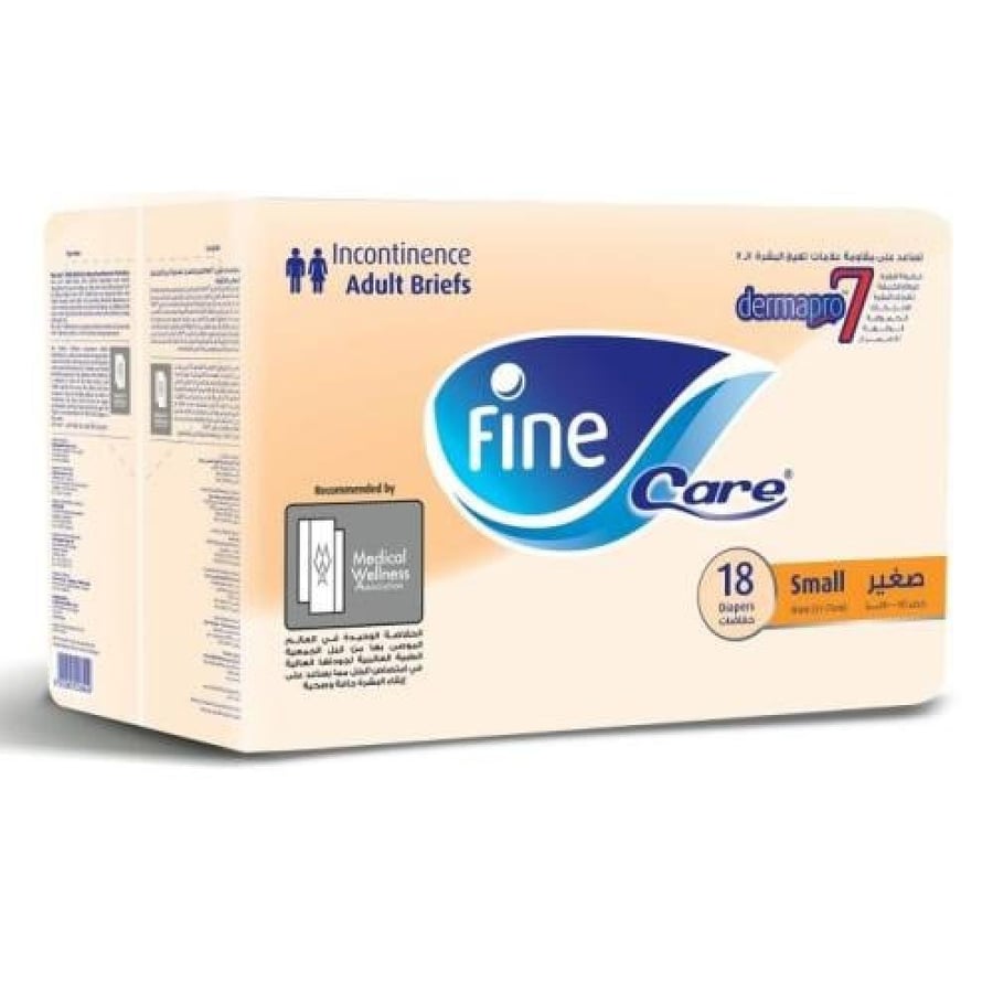حفاضات للبالغين حجم صغير 18 قطعة Fine Care