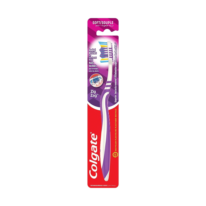 فرشاة أسنان زجزاج مرنة ناعمة من كولجيت Colgate