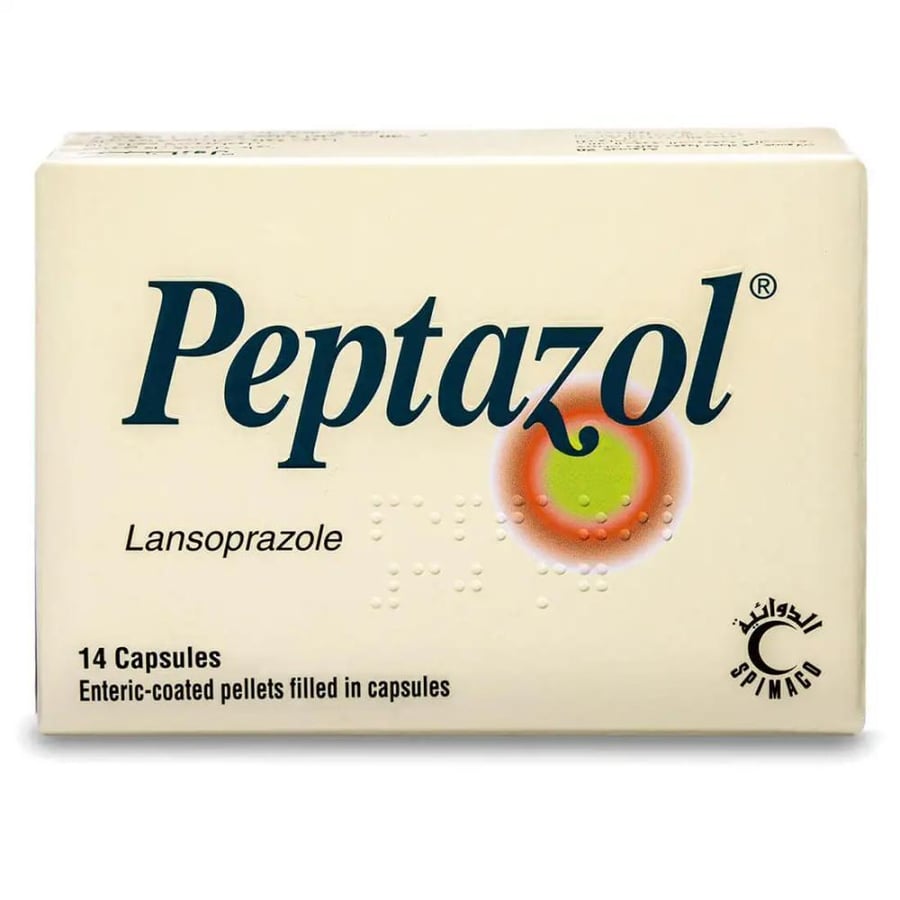 بيبتازول 30 ملغ 14 كبسولة PEPTAZOL