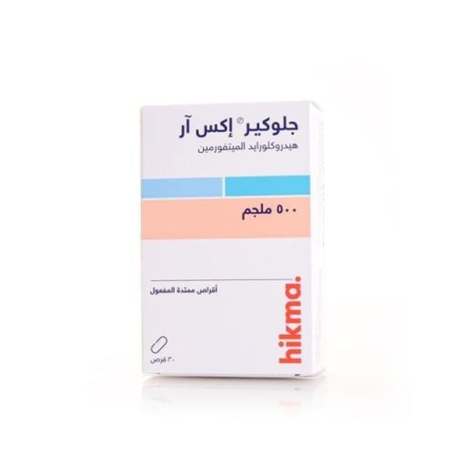 غلوقار XR 500 ملغ 30 قرص GLUCARE